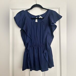 James Perse Navy Blouse